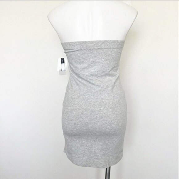 Nordstrom bp Bodycon tube strapless dress MEDIUM heather gray - Picture 8 of 12
